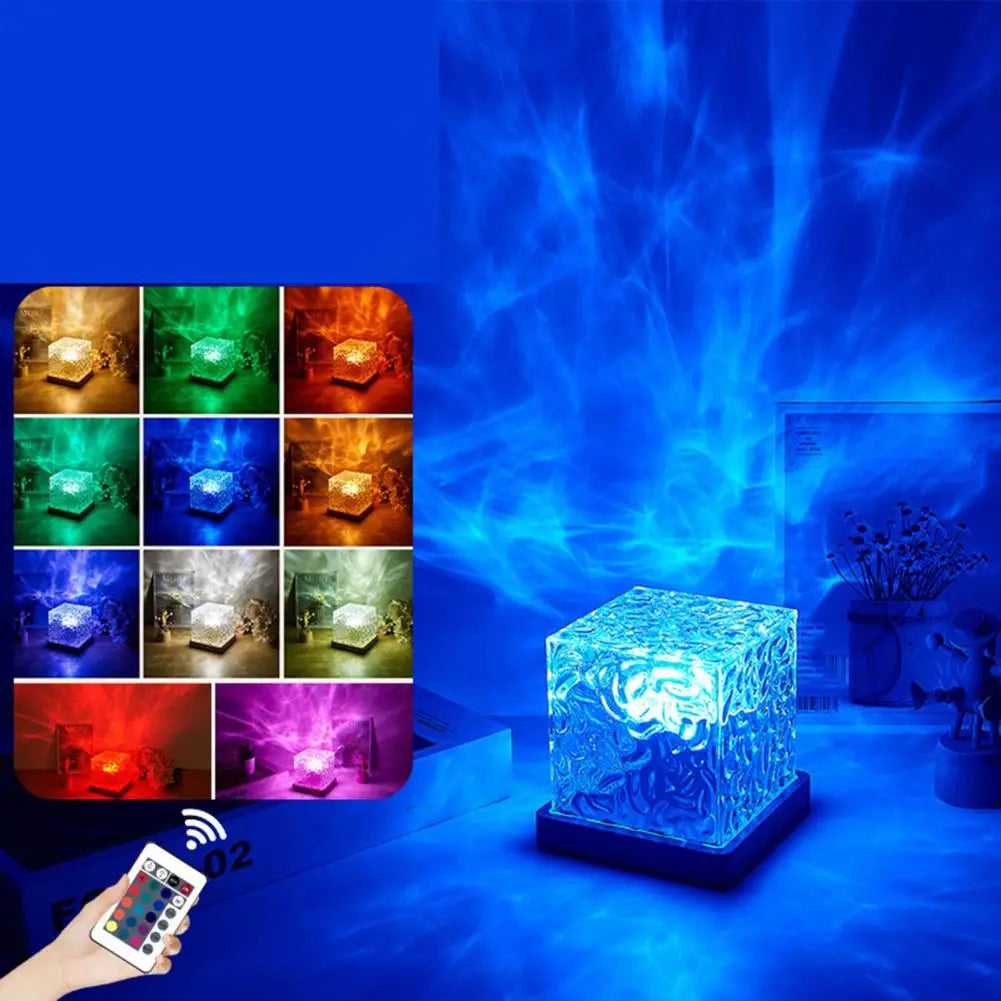 Ocean Wave Light Projector – 16-Color Rotating LED Mood Lamp