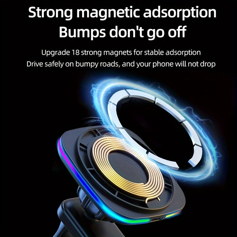 Wireless Car Charger – Fast Charging with 360° Rotation
