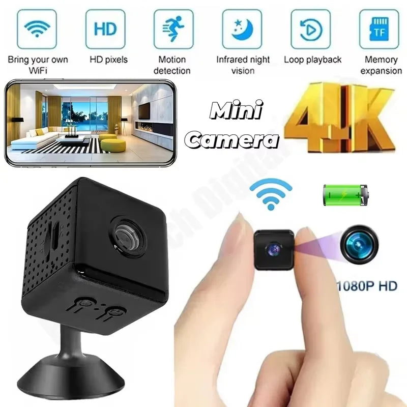 Mini Wireless Security Camera – High Quality 1080P HD with Night Vision & Motion Alerts
