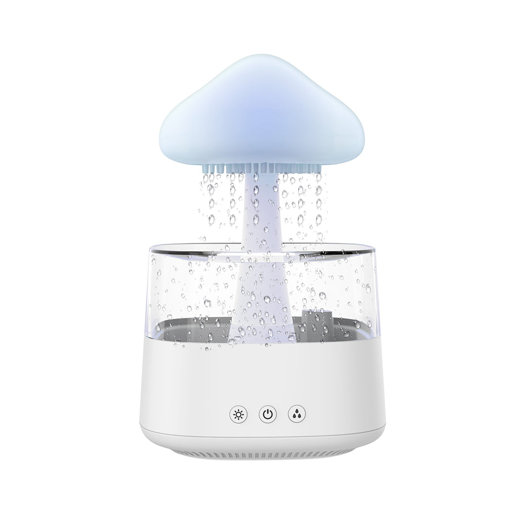 Mushroom Rain Cloud Humidifier – 400ml Ultrasonic Humidifier with 7-Color LED Mood Light