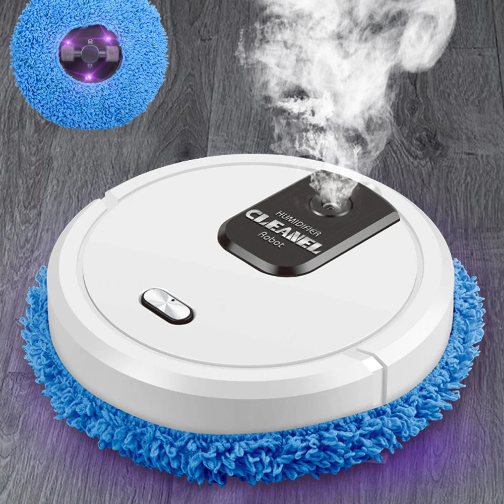 Smart Mopping Robot – Wet/Dry Cleaner with Humidifying Spray