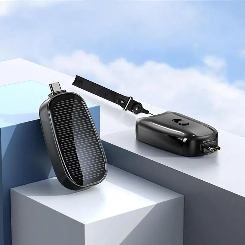Solar-Powered Keychain Charger – Emergency Power On-The-Go!