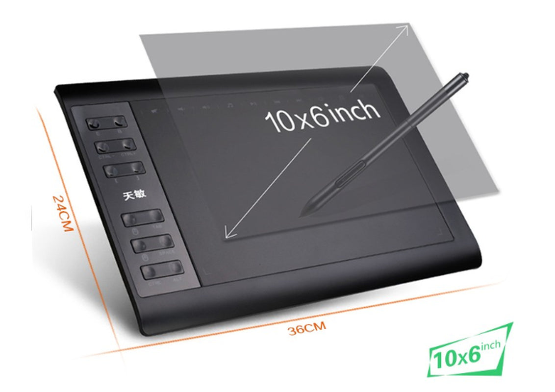 1060Plus Digital Drawing Tablet – 10.1” Art Studio