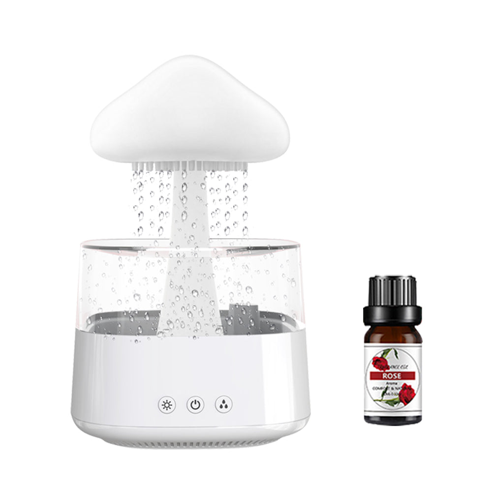 Mushroom Rain Cloud Humidifier – 400ml Ultrasonic Humidifier with 7-Color LED Mood Light