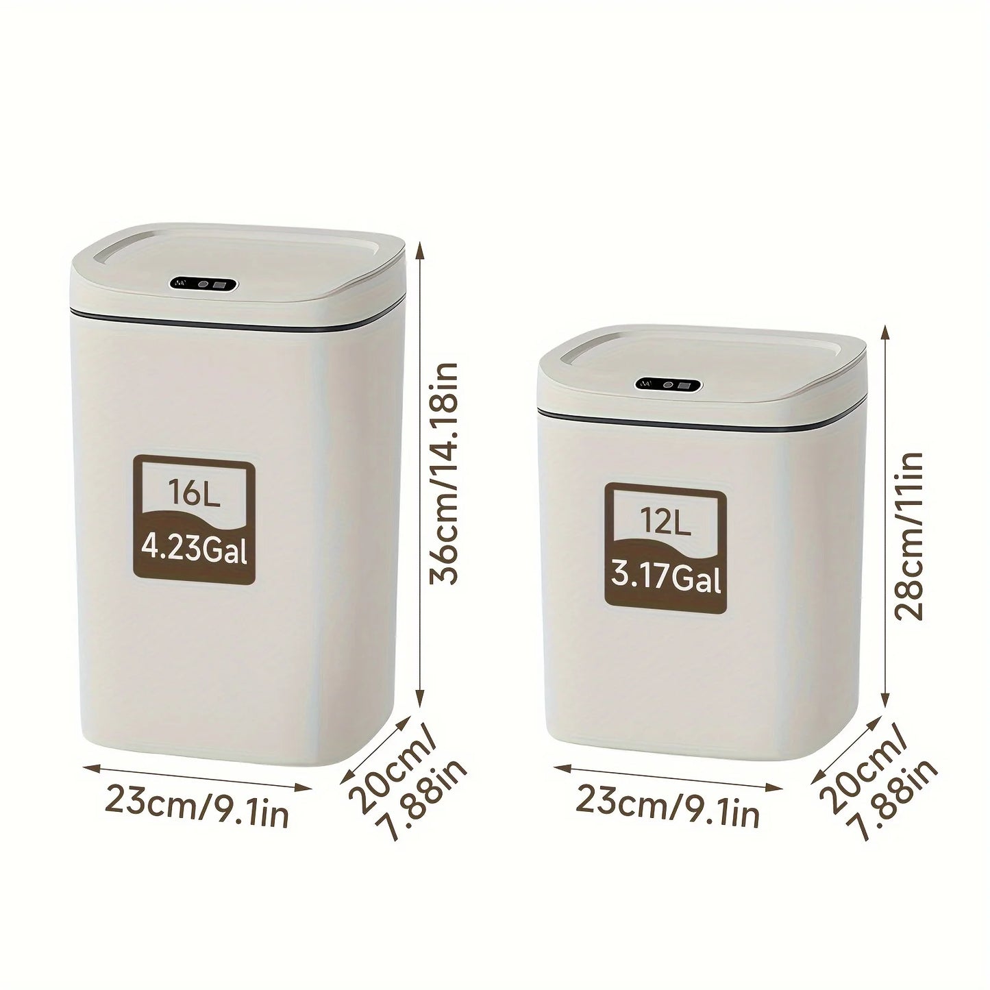 Auto-Sensor Trash Can – Hands-Free OdorLock Bin