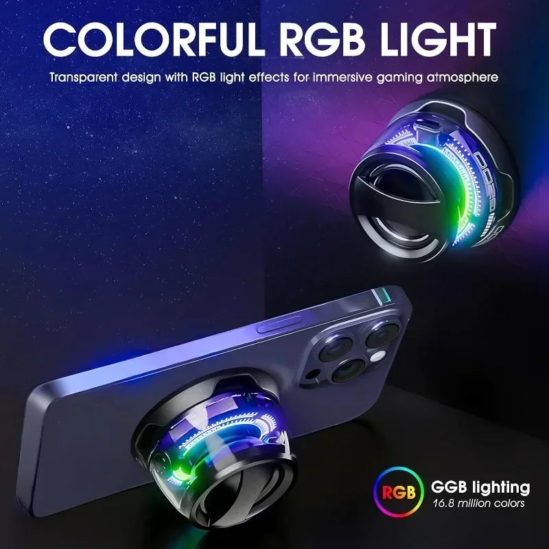 G200 Mini Bluetooth Speaker – Magnetic RGB Speaker with Phone Holder (6H Playtime, IPX5 Waterproof)