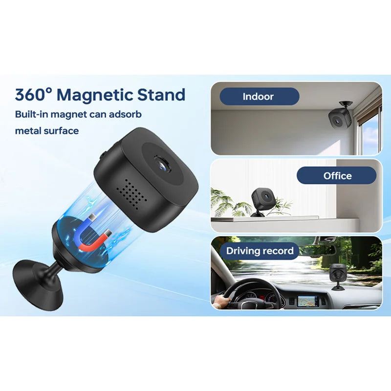 2025 New 4K Mini Security Camera Full Color Night Vision High Definition Wifi Monitor Waterproof Motion Detect Surveillance