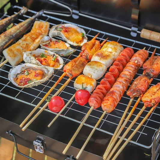 Portable Folding Charcoal Grill – Mini BBQ for Camping & Outdoor Cooking