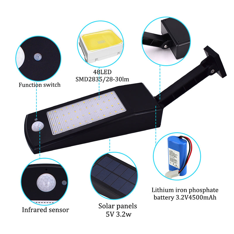 Adjustable Solar Light – 900LM 4-Mode Outdoor Security Light