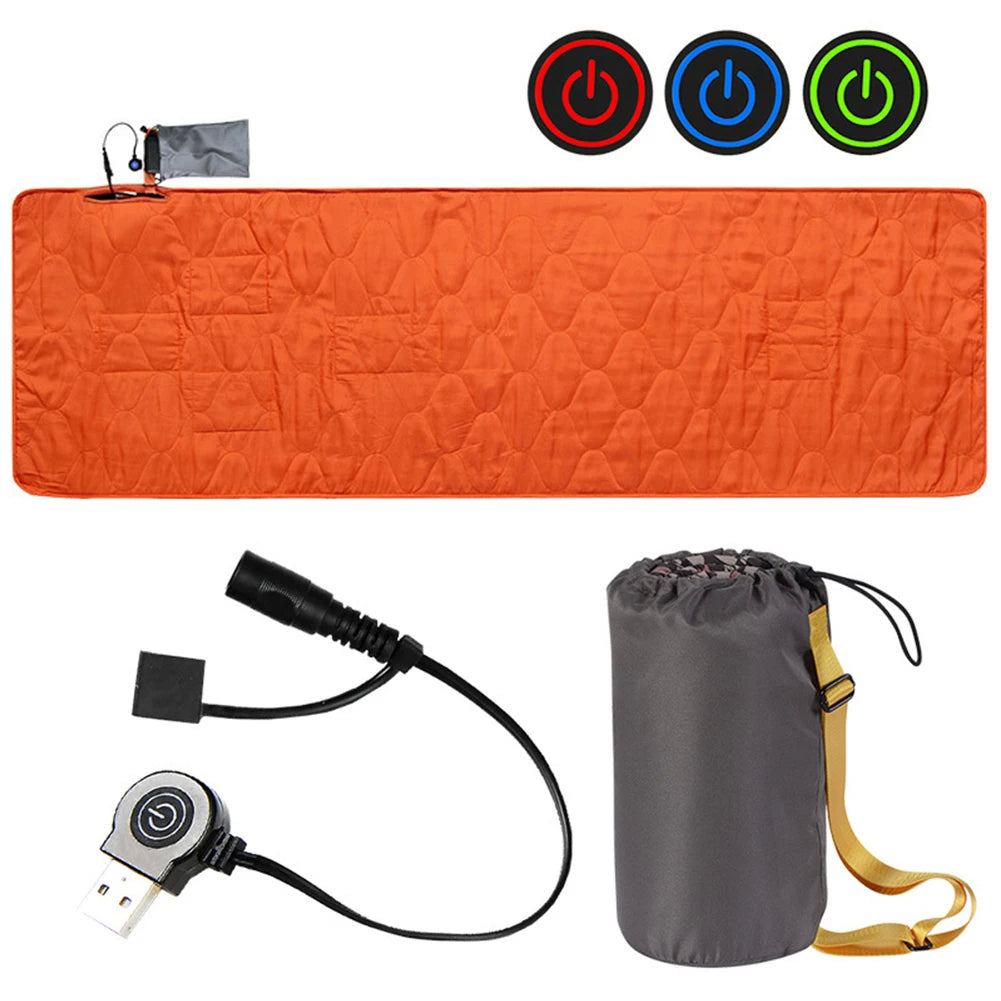 5-Zone USB Heating Pad – Camping & Home Electric Mattress