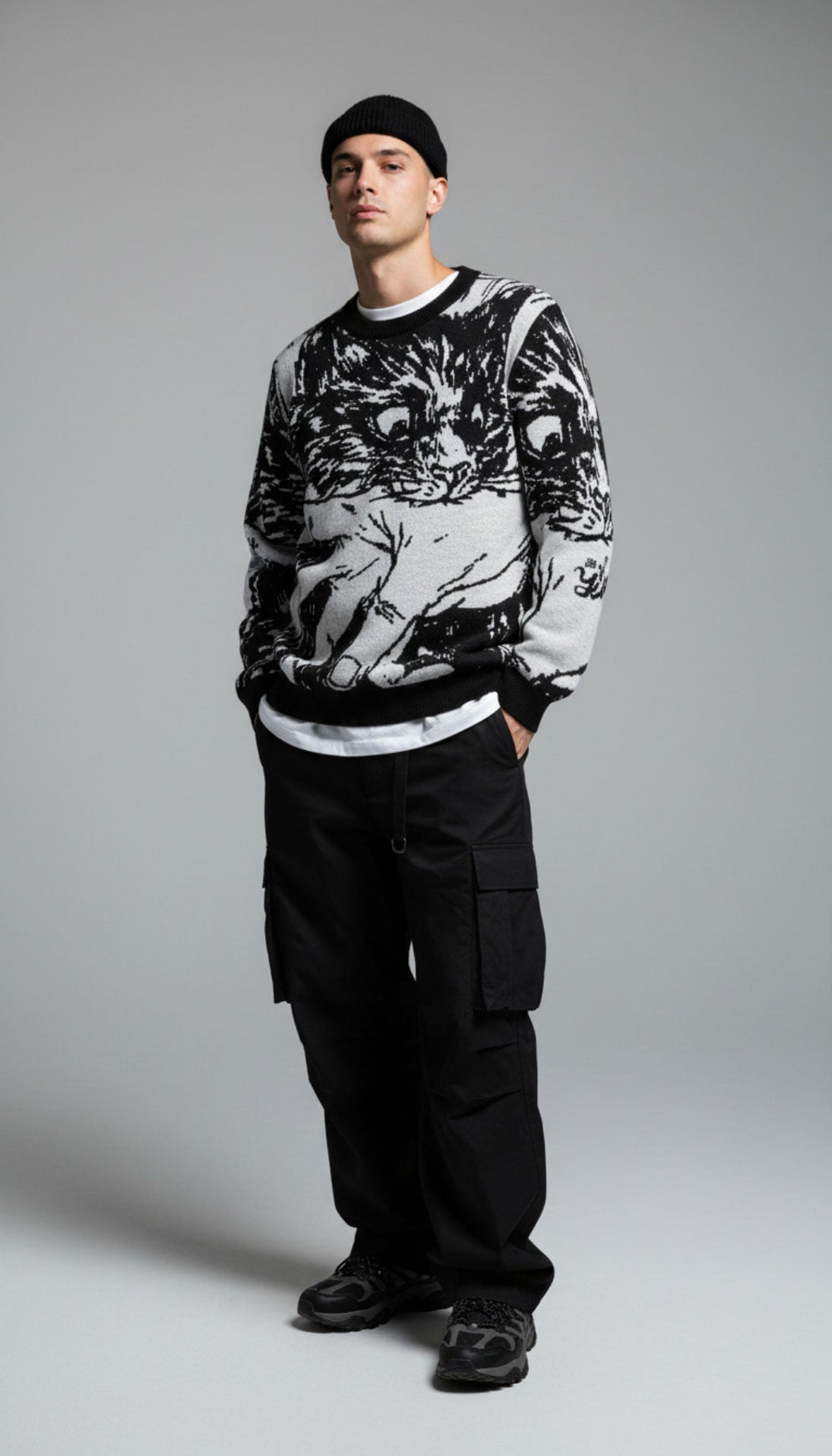 Sudden Attack Knitted Sweatshirt