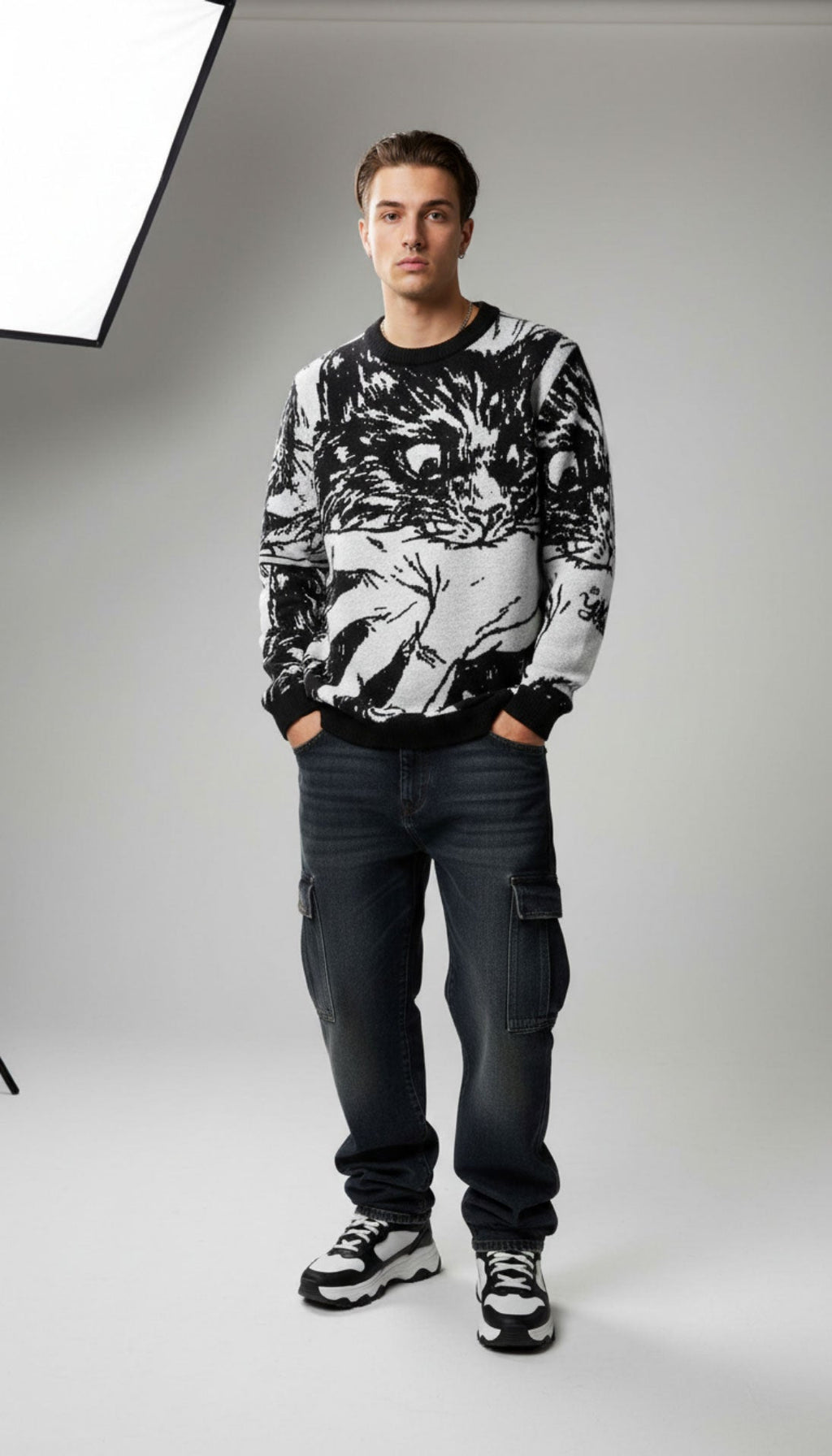 Sudden Attack Knitted Sweatshirt