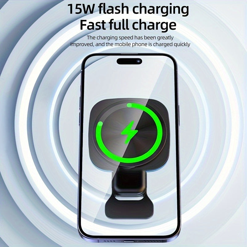 Wireless Car Charger –  Fast Charging with 360° Rotation