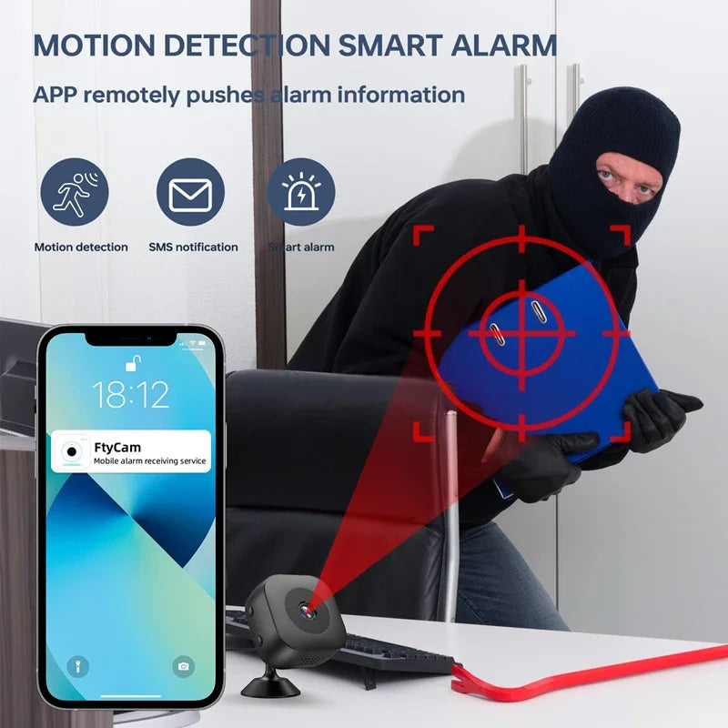 2025 New 4K Mini Security Camera Full Color Night Vision High Definition Wifi Monitor Waterproof Motion Detect Surveillance