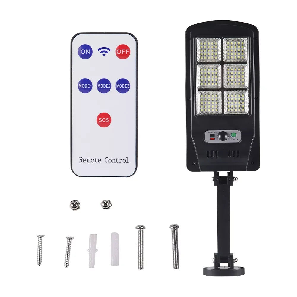 Solar LED Street Light – 100W Motion Sensor Flood Light with Remote
