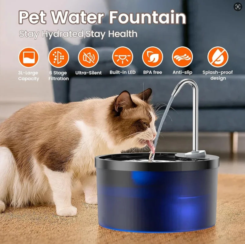 Smart Pet Water Fountain – Automatic Dispenser