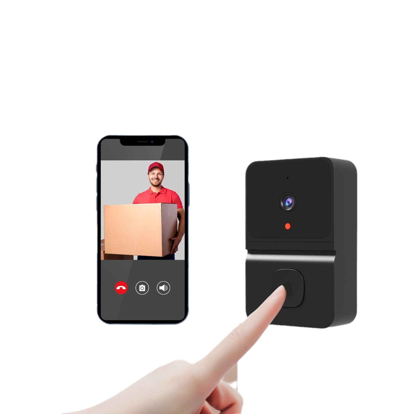 Smart Visual Doorbell – Wireless Security Camera with APP Alerts