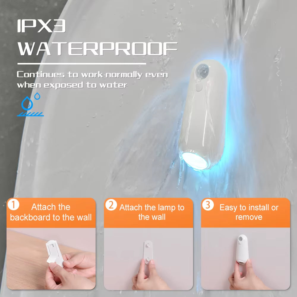 Motion-Activated Toilet Night Light – Gentle 7-Color Glow