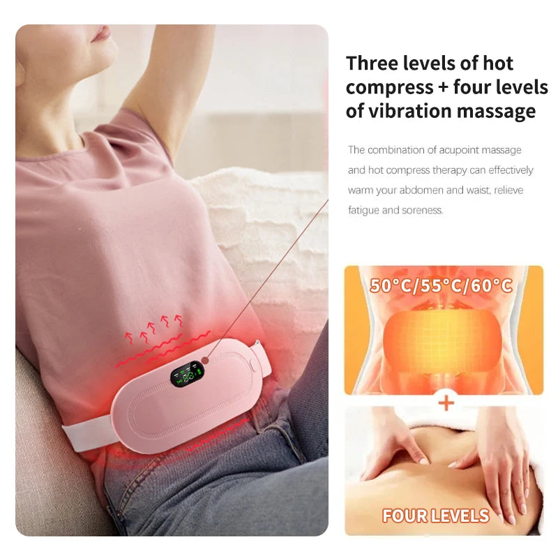 Heated Waist Massager – Intelligent Vibration Belt with Warmth