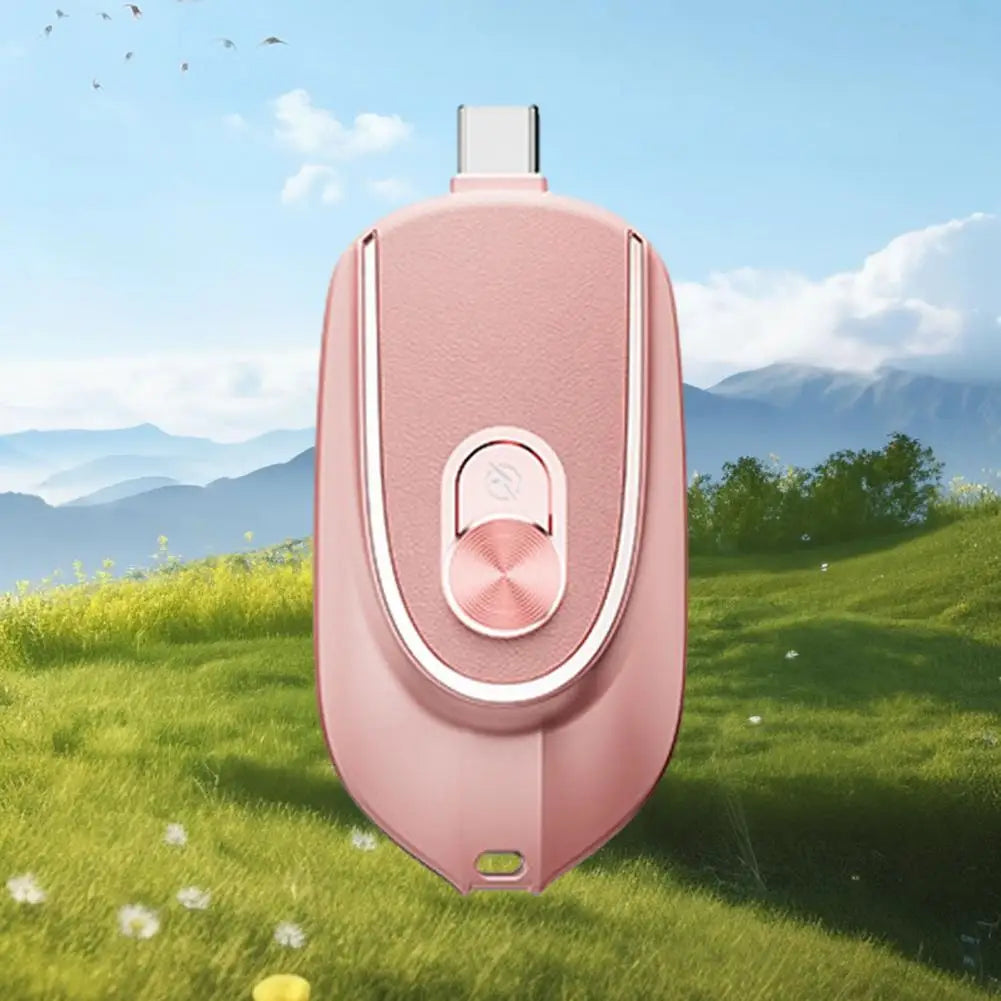 Mini Waterproof Power Bank – Keychain Charger for Outdoos