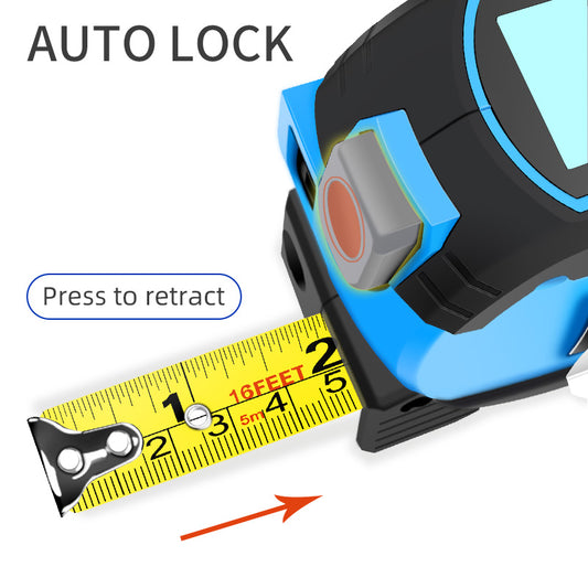 3-in-1 Laser Tape Measure – 60M Rangefinder with Cross Line & Tape