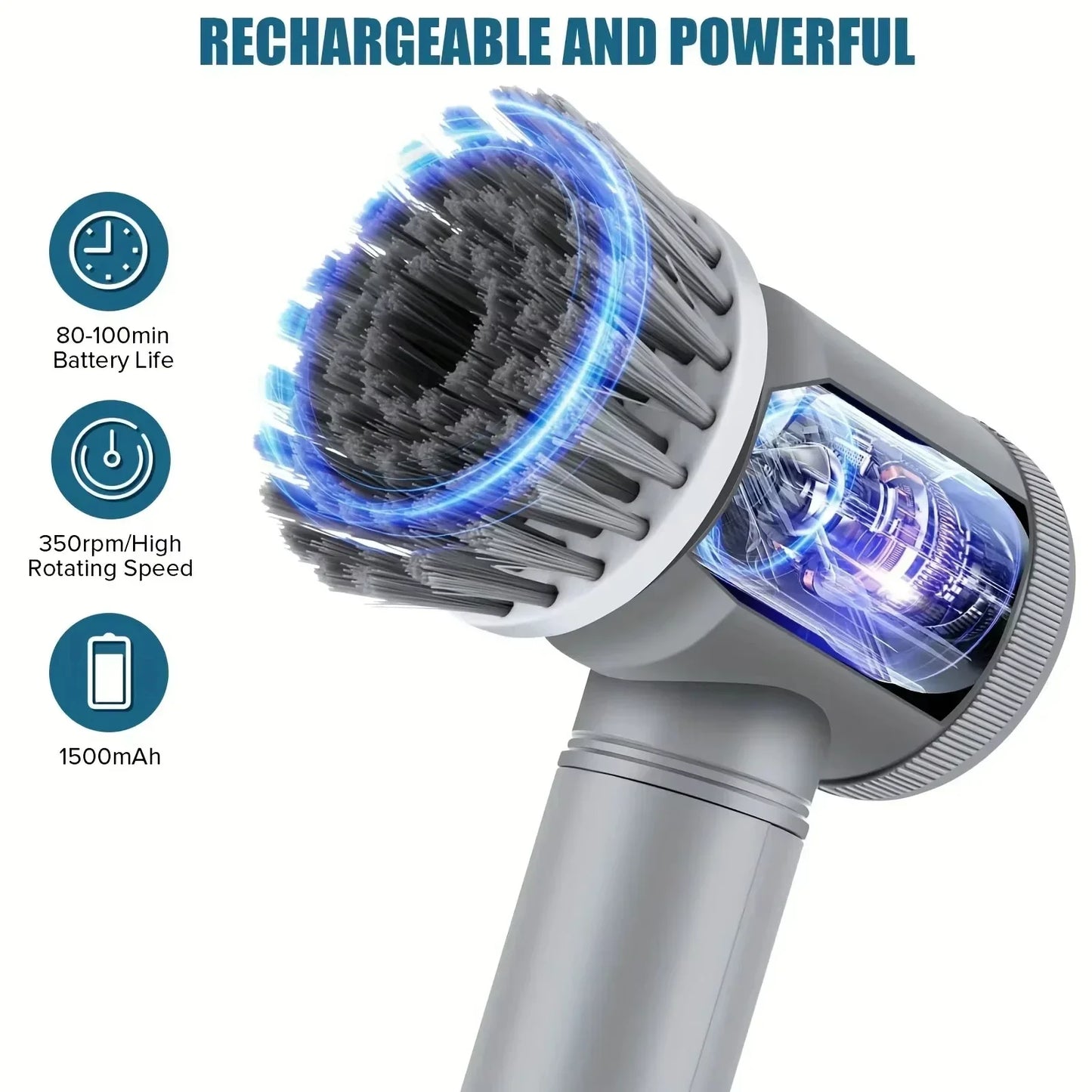 6-in-1 Electric Scrubber – Cordless Deep Cleaning System