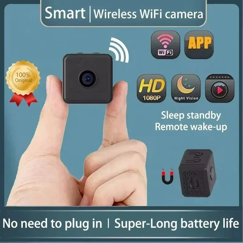 Mini Wireless Security Camera – High Quality 1080P HD with Night Vision & Motion Alerts
