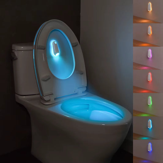 Motion-Activated Toilet Night Light – Gentle 7-Color Glow