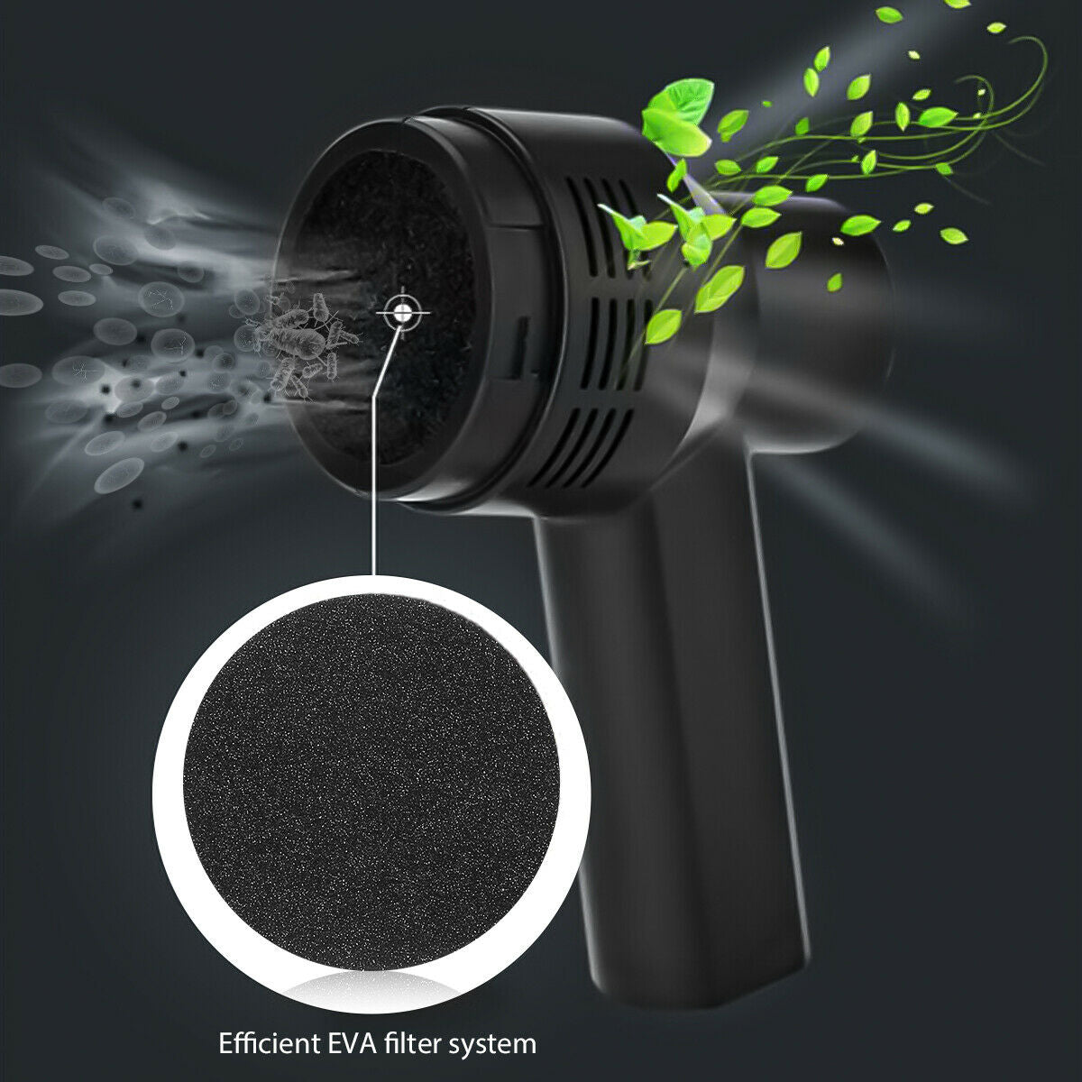 USB Keyboard Vacuum Cleaner – Cordless 2000mAh Mini Dust Buster