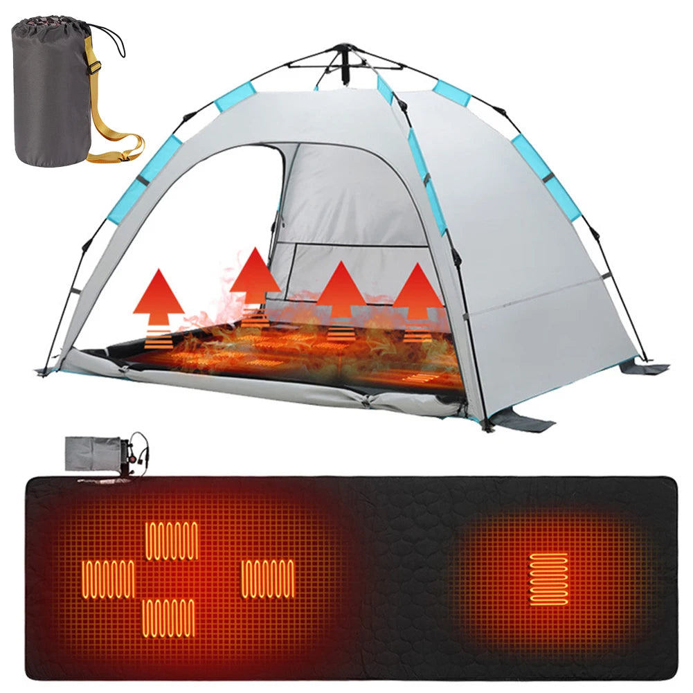 5-Zone USB Heating Pad – Camping & Home Electric Mattress