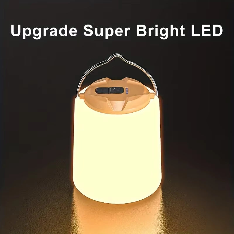Solar-Ready Camping Lantern – 360° Super Bright LED Light