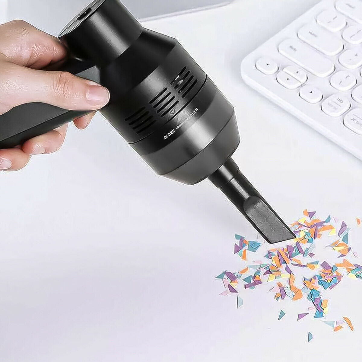 USB Keyboard Vacuum Cleaner – Cordless 2000mAh Mini Dust Buster