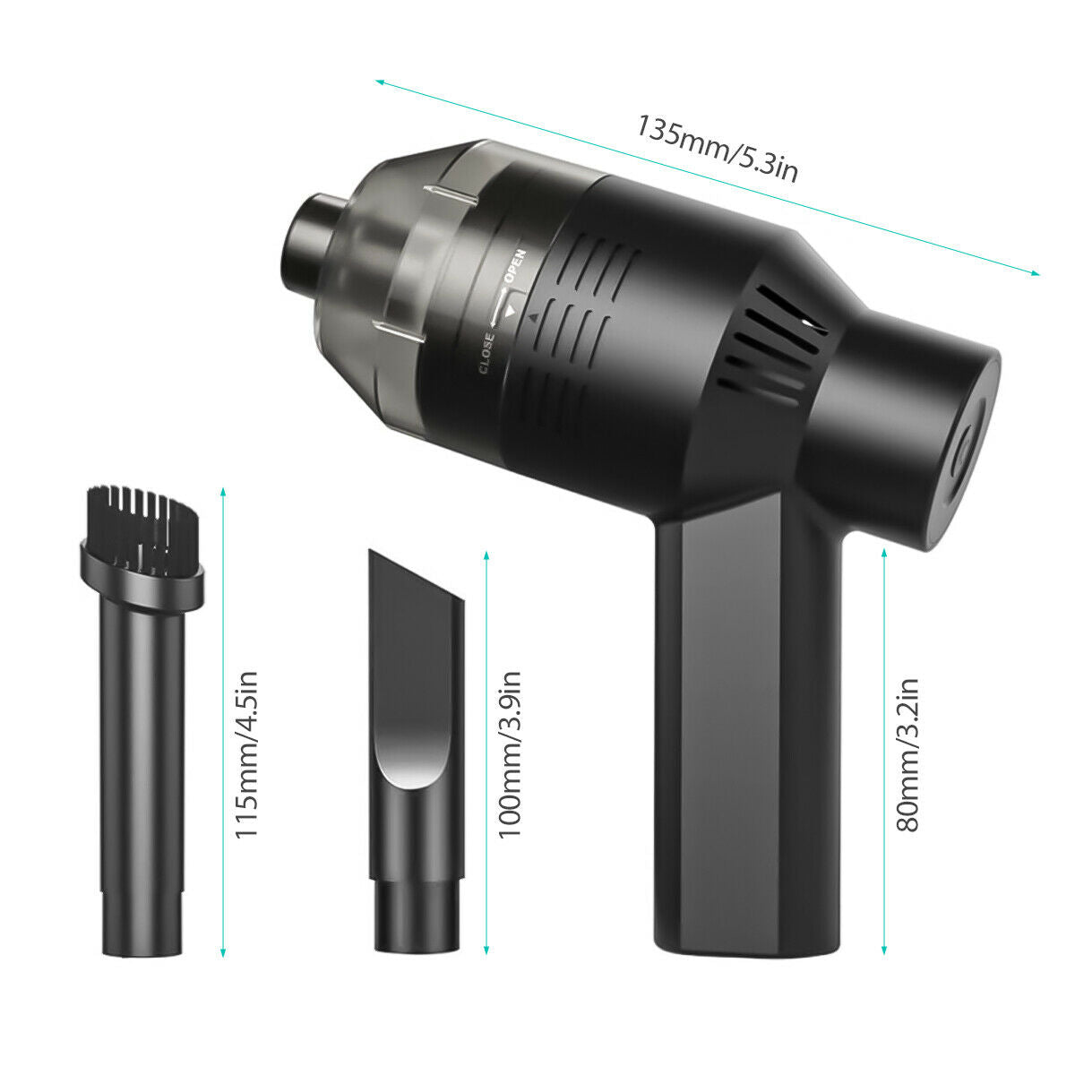 USB Keyboard Vacuum Cleaner – Cordless 2000mAh Mini Dust Buster