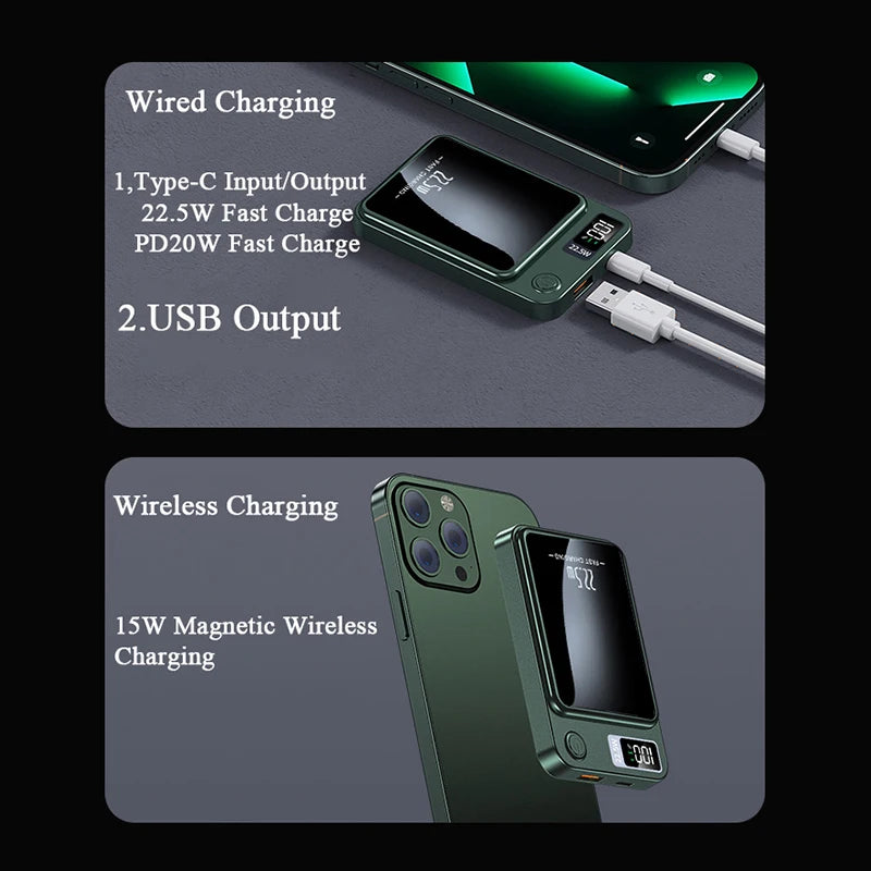 Magnetic Power Bank – 22.5W Wireless Fast Charging