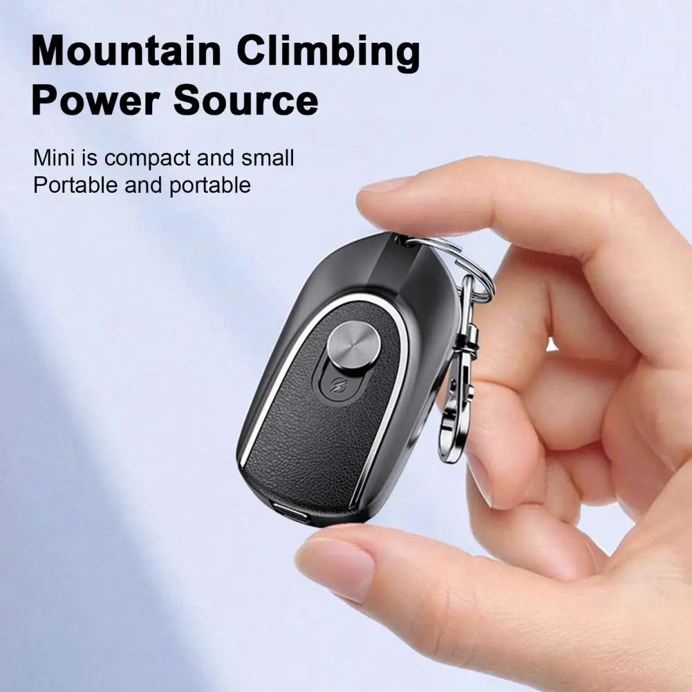 Mini Waterproof Power Bank – Keychain Charger for Outdoos