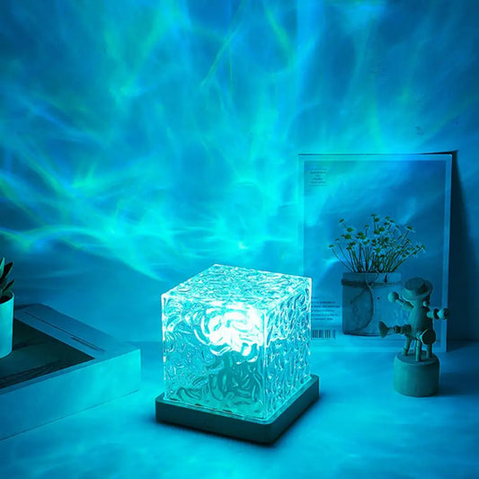 Ocean Wave Light Projector – 16-Color Rotating LED Mood Lamp