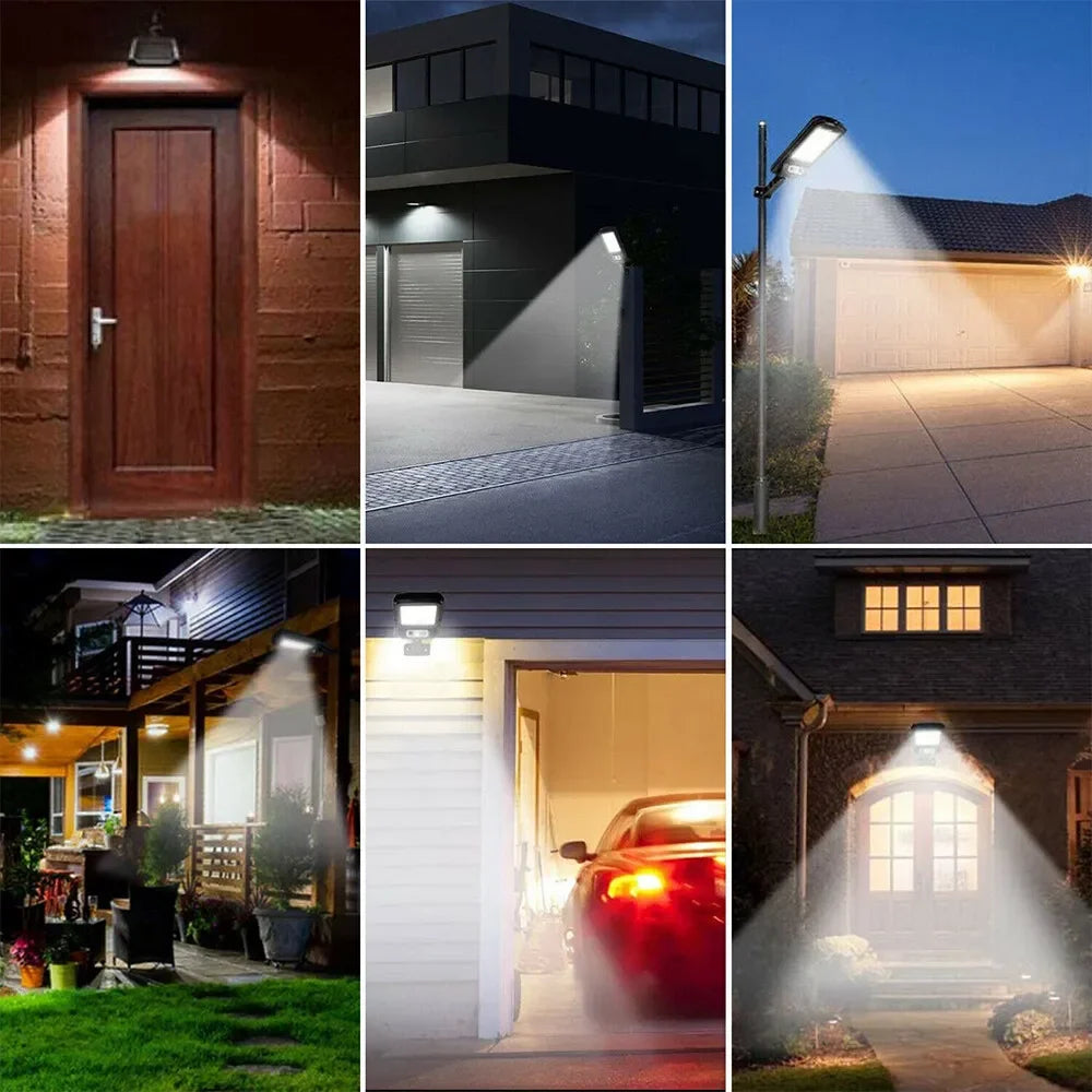 Solar LED Street Light – 100W Motion Sensor Flood Light with Remote