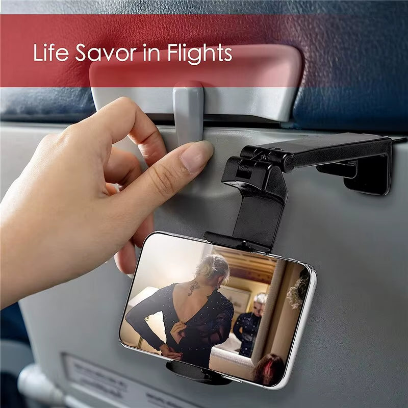 360° Foldable Phone Holder – Universal Travel Stand for Airplane, Desk & Bed