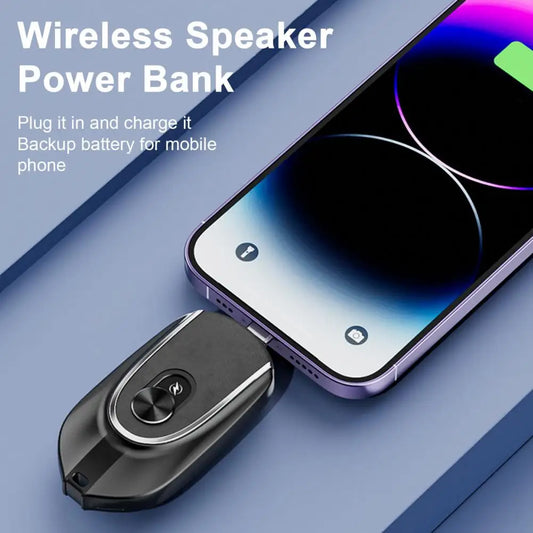 Mini Waterproof Power Bank – Keychain Charger for Outdoos