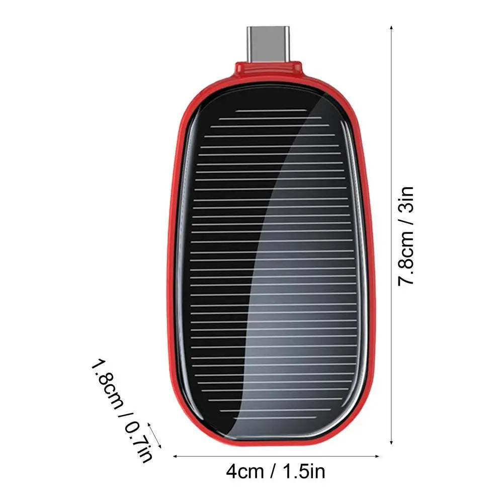 Solar-Powered Keychain Charger – Emergency Power On-The-Go!