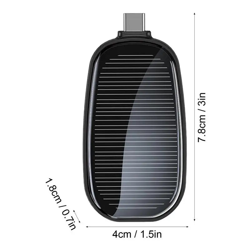 Solar-Powered Keychain Charger – Emergency Power On-The-Go!