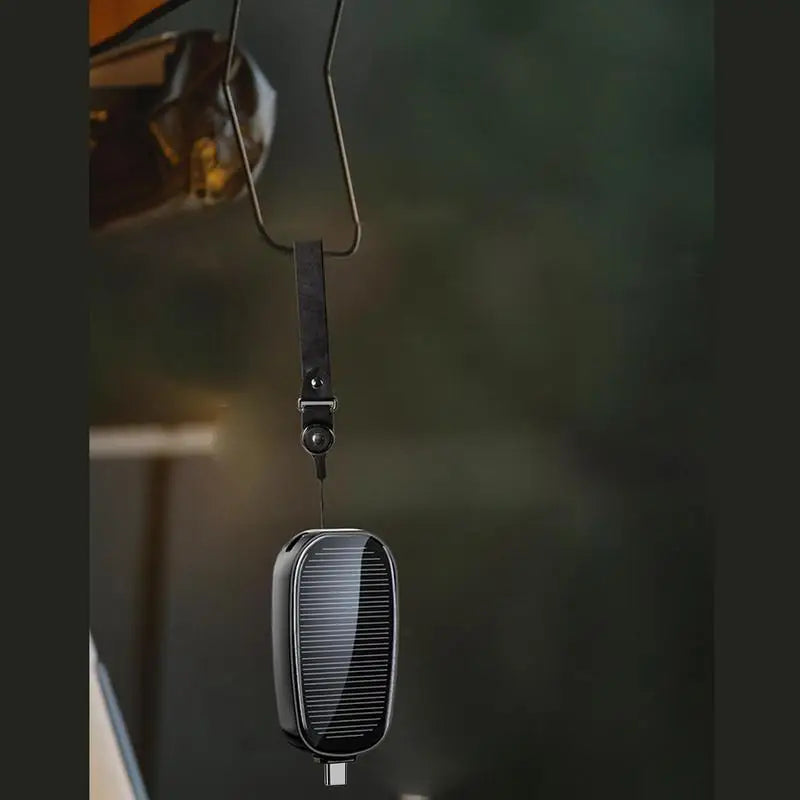 Solar-Powered Keychain Charger – Emergency Power On-The-Go!