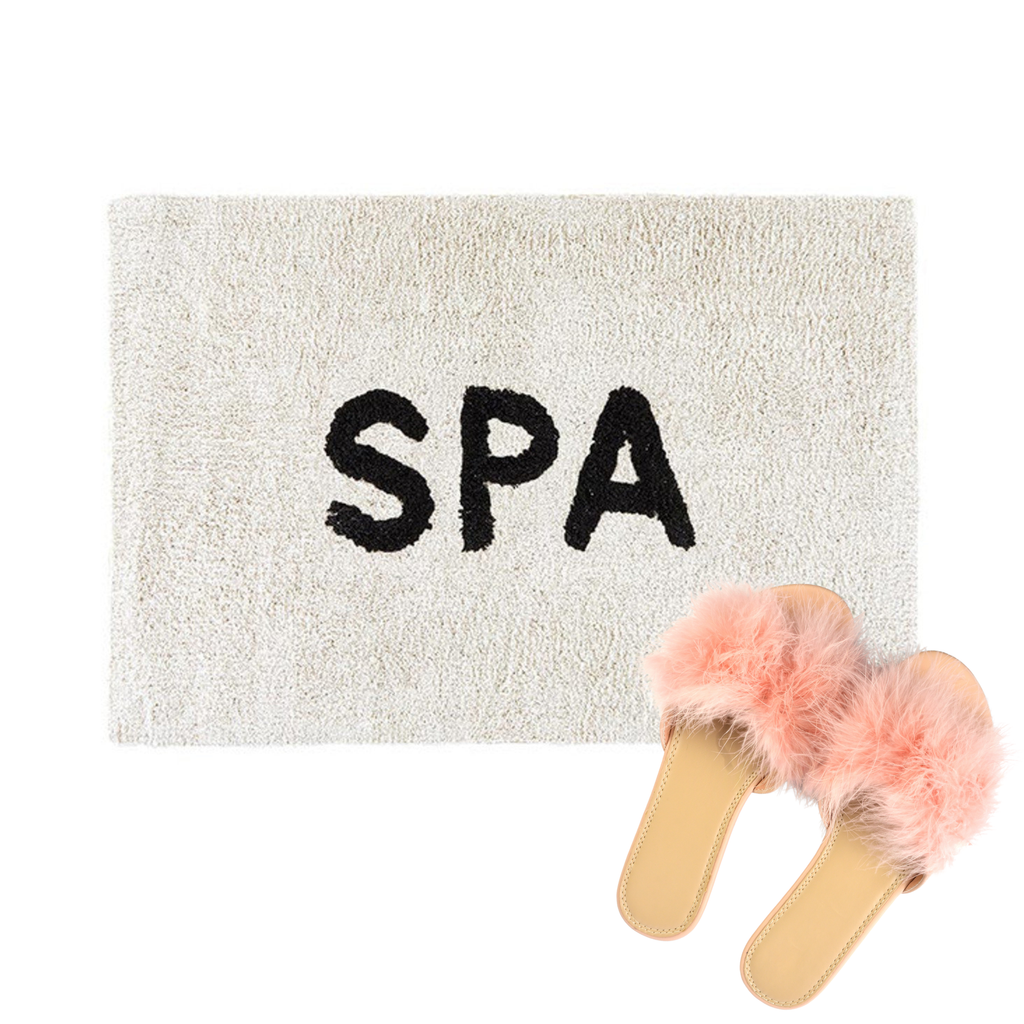 Spa Bath Mat | Soft Cotton Bathroom Rug | 20" x 30"