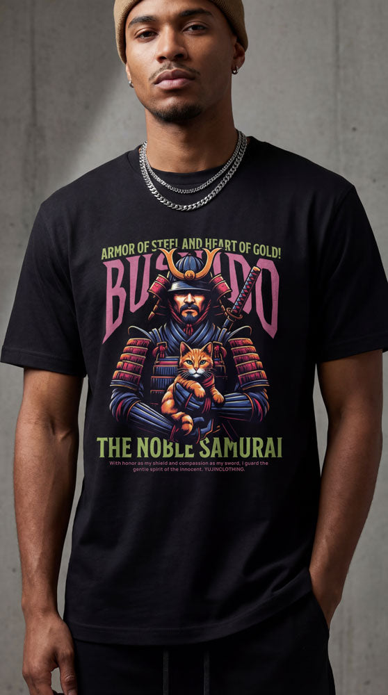 Bushido And Cat T-Shirt