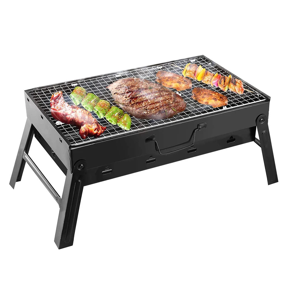 Portable Grill BBQ – Charcoal Grill (Stainless Steel)