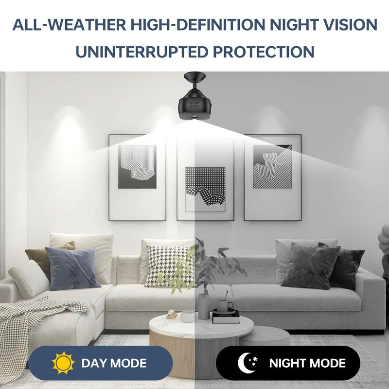 2025 New 4K Mini Security Camera Full Color Night Vision High Definition Wifi Monitor Waterproof Motion Detect Surveillance