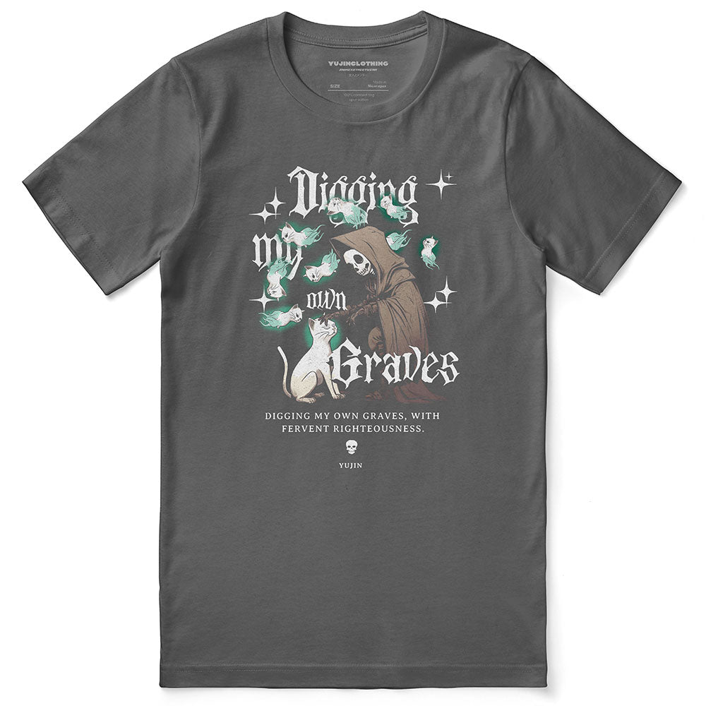 Digging My Own Graves Cat T-Shirt