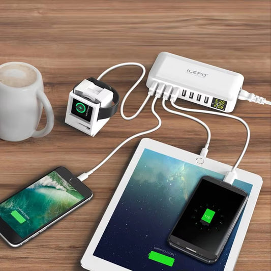 8-Port USB Charging Station