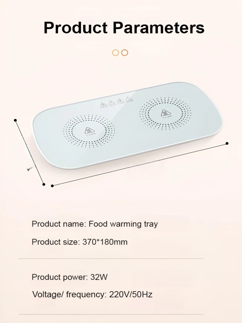 Smart Food Warming Tray – Intelligent Temperature Control Plate
