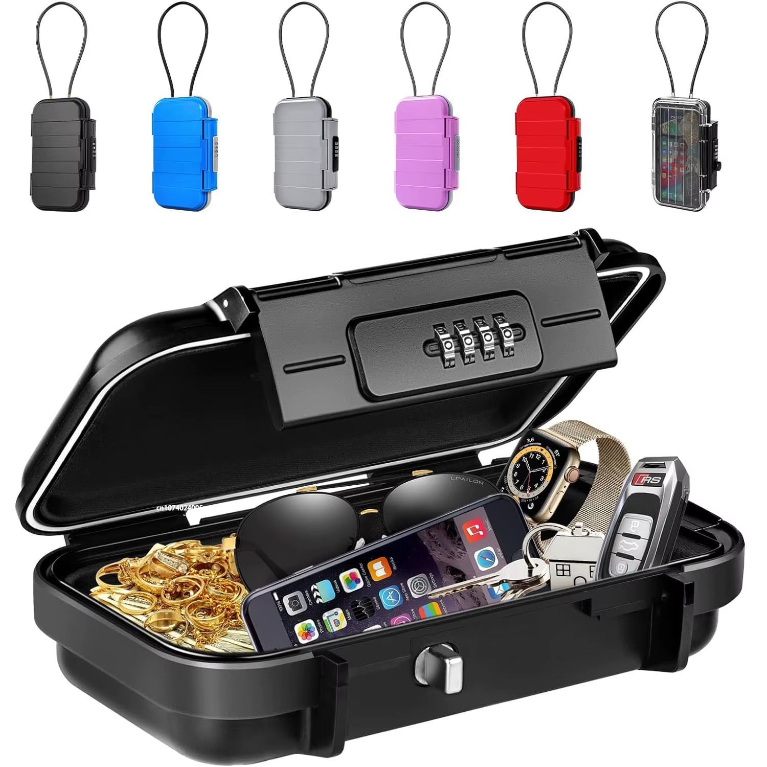 Portable Combination Safe – Waterproof Anti-Theft Lock Box